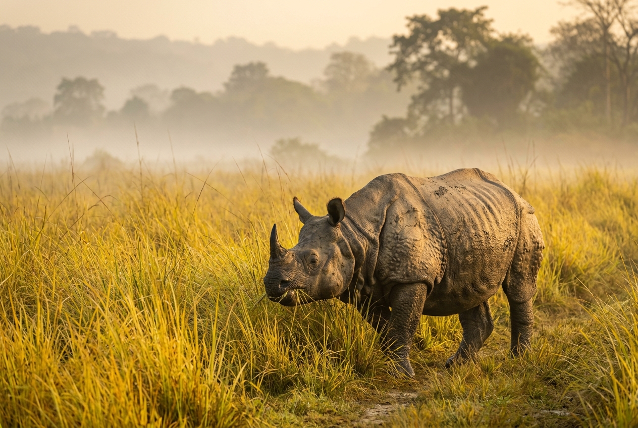 Kaziranga Elephant Grasslands & Riverine Basin