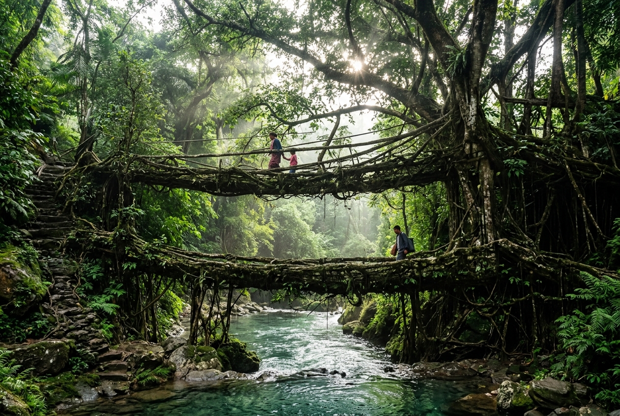 Living Root Bridges & Khasi Cloud Forests